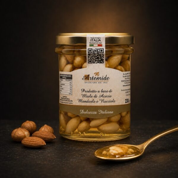 Miele di Acacia con Mandorle e Nocciole Artemide