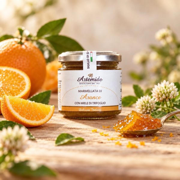 Vasetto di Marmellata di Arance con miele di Trifoglio Artemide