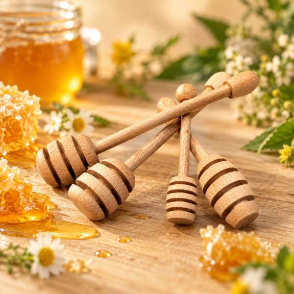 Artemide wooden honey dipper